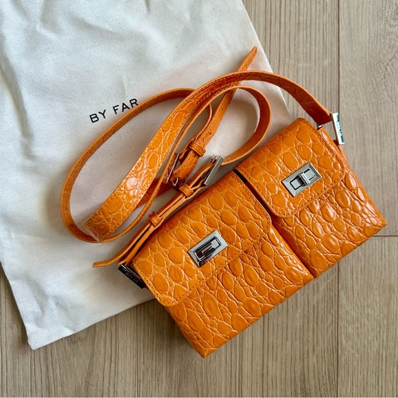 By Far Orange Baby Billy Bag NWT - Picture 3 of 7